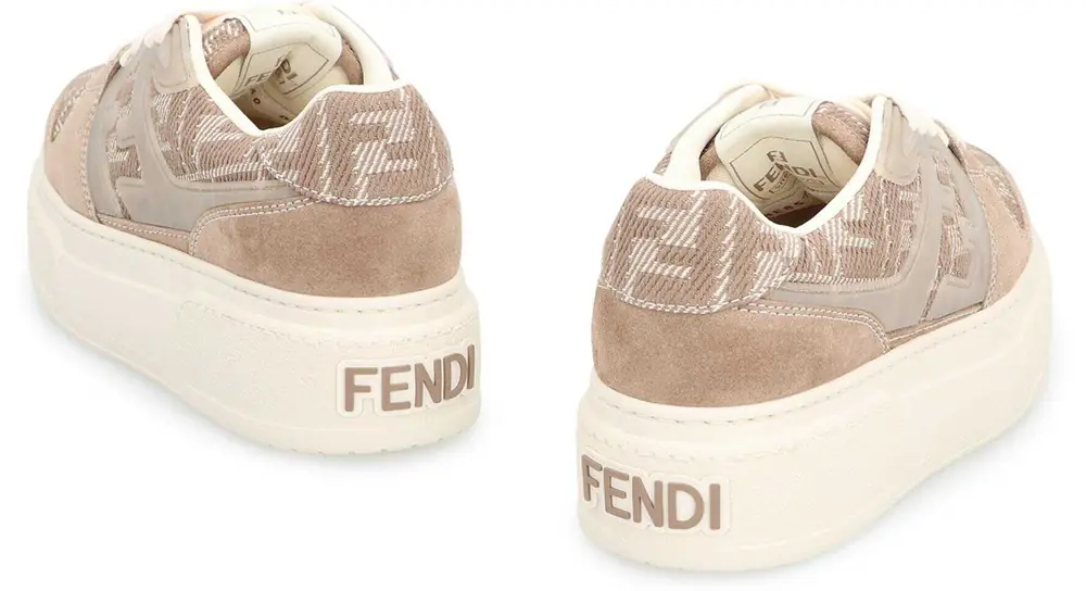 Sneakers Fendi Fendi Match Low-Top Sneakers Grey Femei (BM 19066230) 4