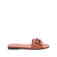 Sandale Fendi Baguette Leather Slides Femei