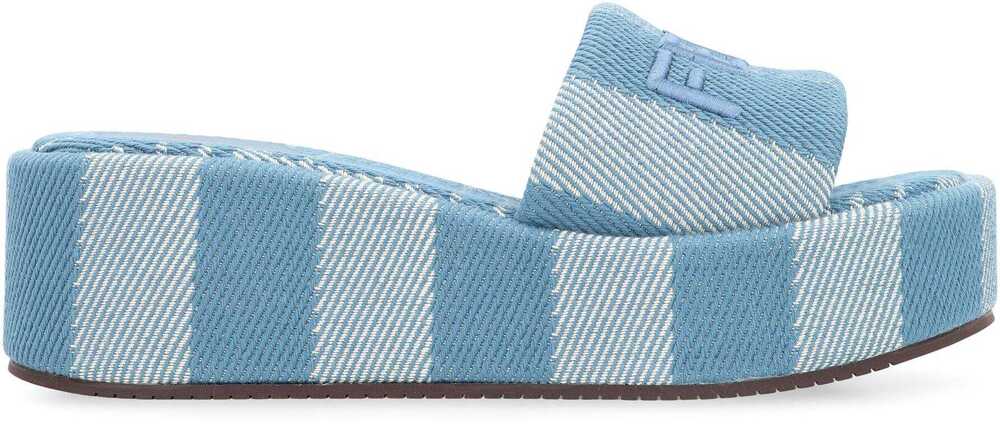 Pantofi cu toc Fendi Fendi Fendi Sunshine Slides Navy Femei (BM 19066317) 2