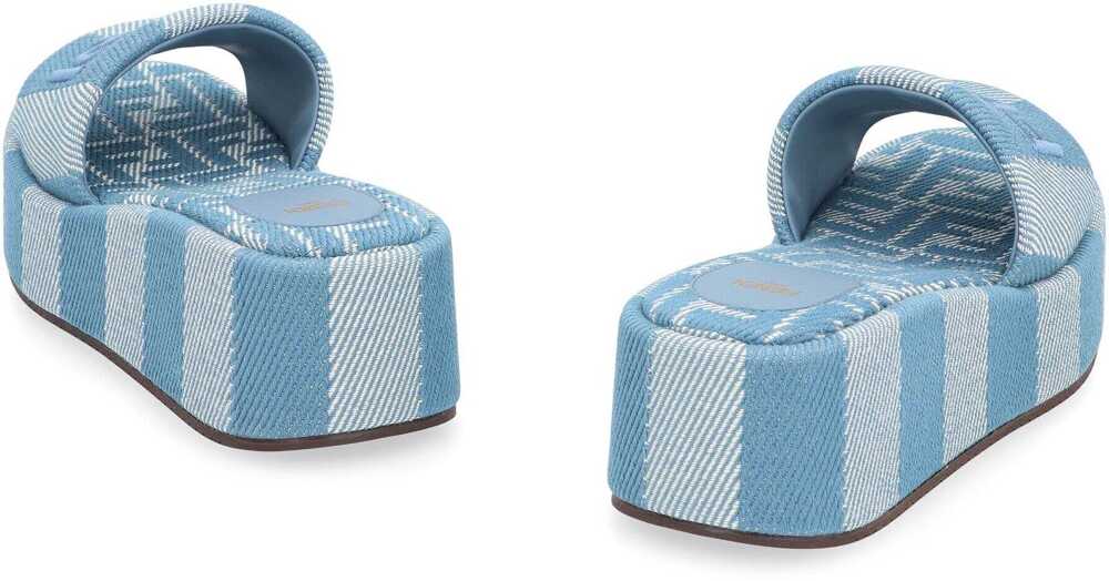 Pantofi cu toc Fendi Fendi Fendi Sunshine Slides Navy Femei (BM 19066317) 4