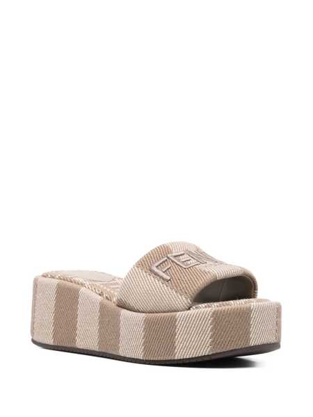 Sandale Fendi Fendi Fendi Sunshine Slides Grey Femei (BM 19066320) 2