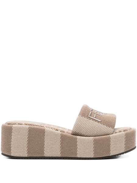 Sandale Fendi Fendi Fendi Sunshine Slides Grey Femei (BM 19066320) 1