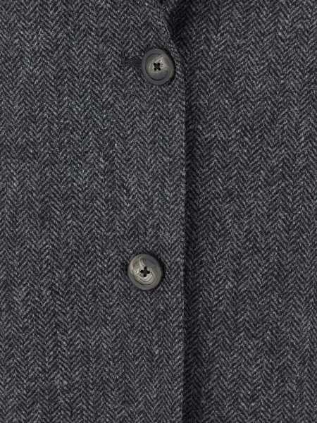 Sacouri Tagliatore Grey Single-Breasted Jacket With Notched Revers In Wool Woman GREY Femei (BM 19067160) 3