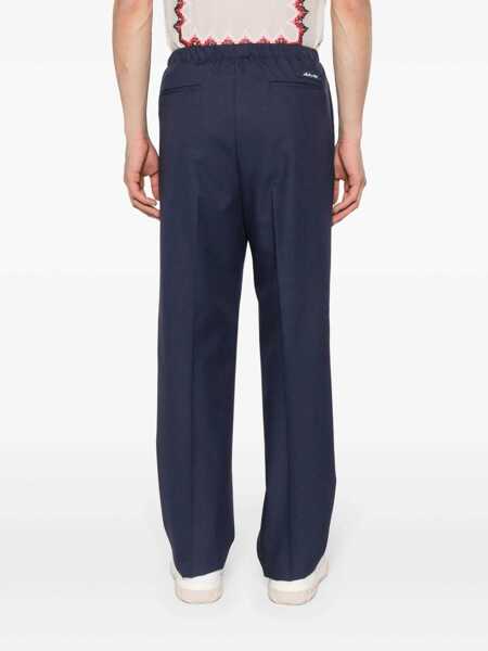 Pantaloni Fendi Fendi Virgin Wool Trousers BLUE Barbati (BM 19067937) 4