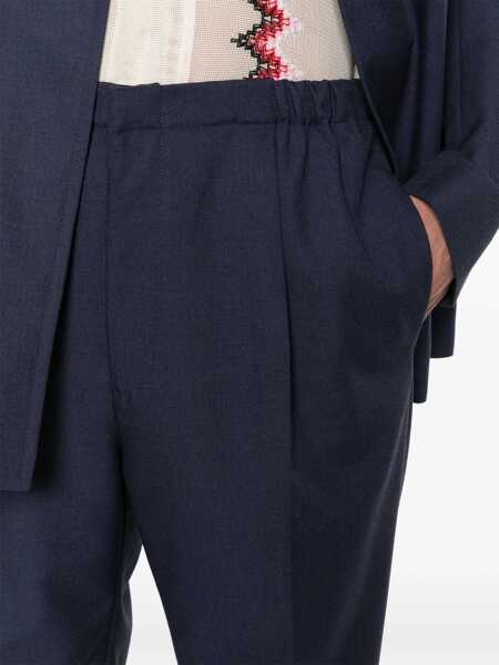 Pantaloni Fendi Fendi Virgin Wool Trousers BLUE Barbati (BM 19067937) 5