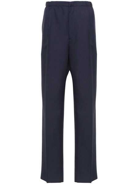 Pantaloni Fendi Fendi Virgin Wool Trousers BLUE Barbati (BM 19067937) 1