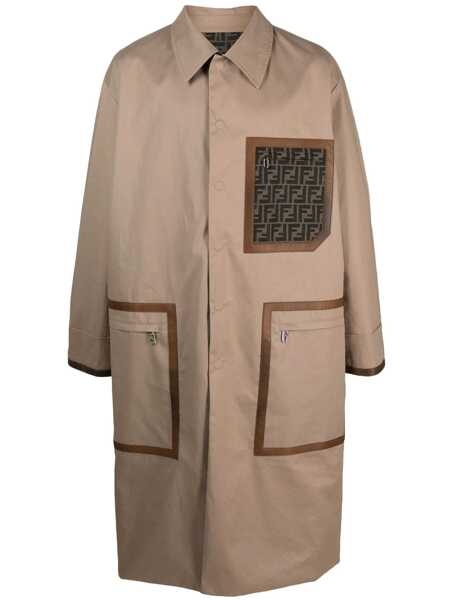 Paltoane Fendi Fendi Reversible Trench Coat BROWN Barbati (BM 19068015) 1