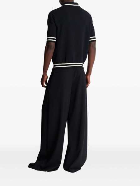 Camasi Balmain Balmain T-Shirts And Polos NOIR/NATUREL Barbati (BM 19068039) 4