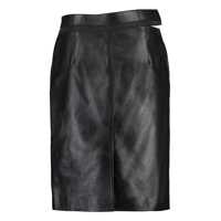 Fuste Fendi Dama - Fuste Fendi Fendi Leather Skirt Black Femei (BM 19068078) - B-mall.ro