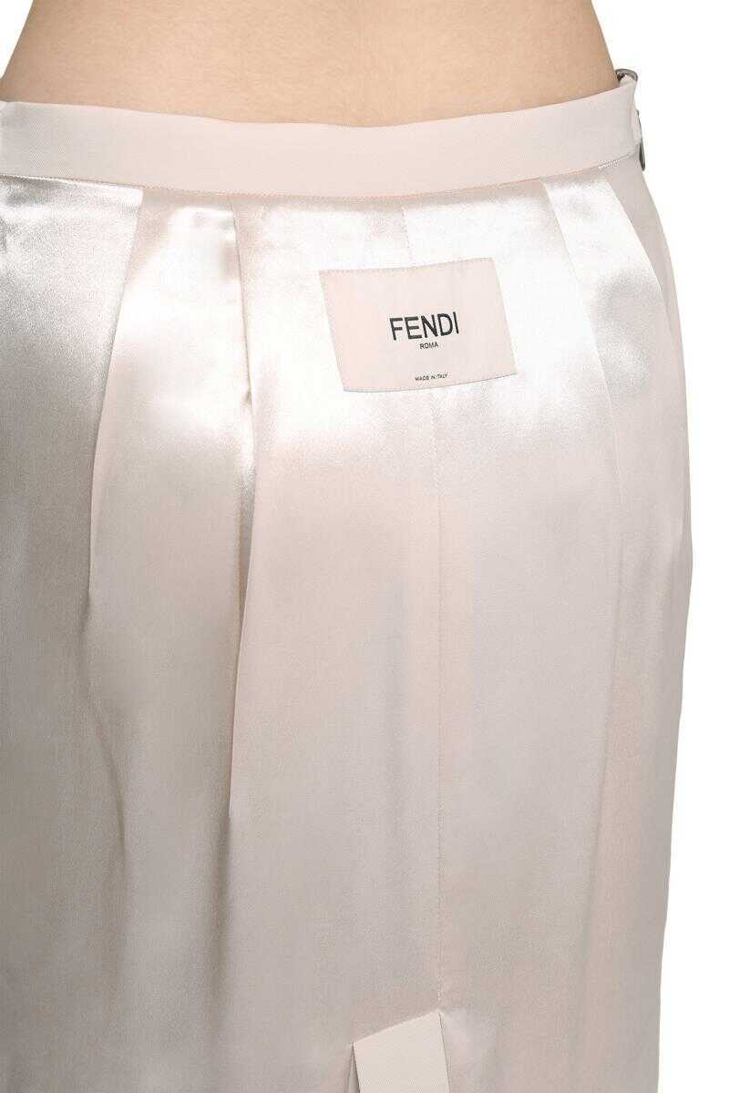 Fuste Fendi Fendi Midi Pencil Skirt Beige Femei (BM 19068084) 6