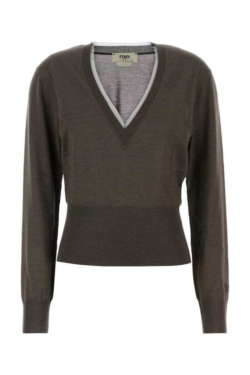 Pulovere Fendi Fendi Knitwear GREY Femei (BM 19068147) 1