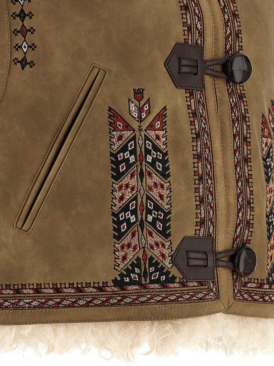 Geci Isabel Marant Isabel Marant toile Clemencia Vest Beige Femei (BM 19068375) 4