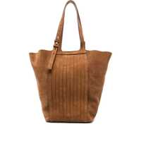 Genti de mana Golden Goose "24.7" Fringed Palmellato Leather And Suede Body Gold Metal Details Bags Femei