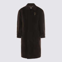 Paltoane Golden Goose Dark Brown Cotton Coat Barbati