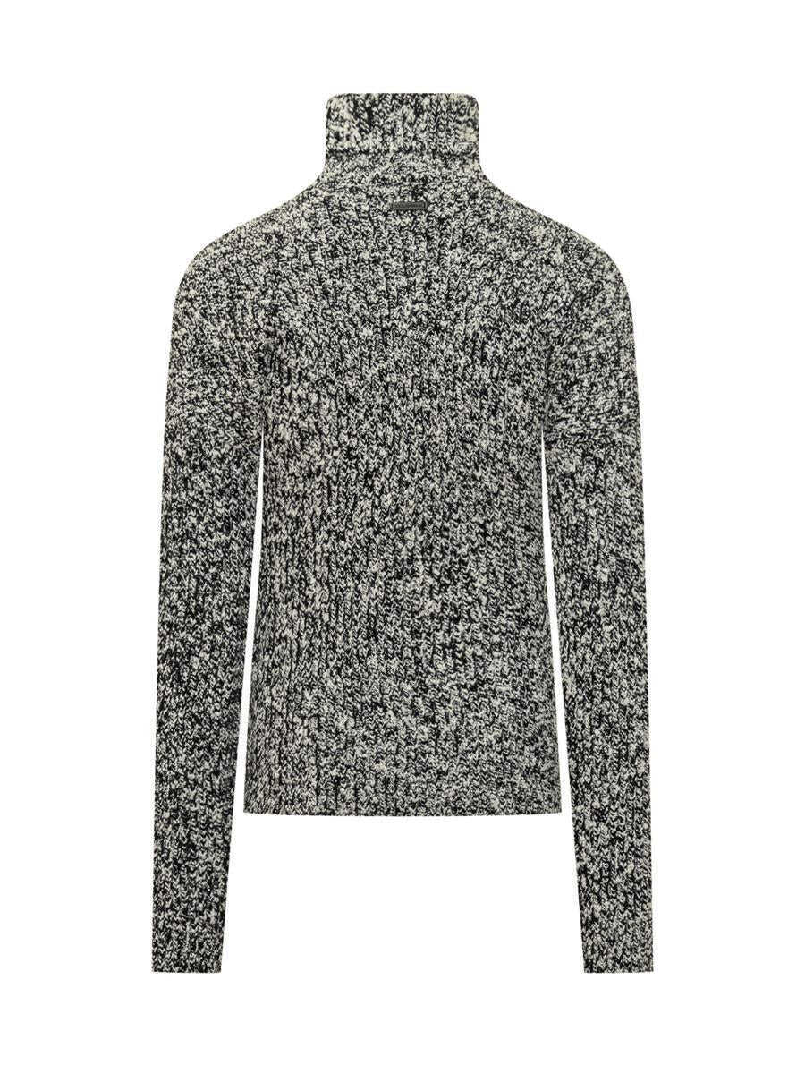 Pulovere Dolce & Gabbana Dolce & Gabbana Dolce & Gabbana Mlange Turtleneck Sweater WHITE Barbati (BM 19068435) 2