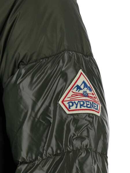 Geci de iarna PYRENEX Sten Green Down Jacket With Drawstring Hood And Logo Patch In Technical Fabric Unisex GREEN Femei (BM 19068558) 3