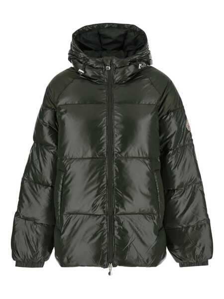 Geci de iarna PYRENEX Sten Green Down Jacket With Drawstring Hood And Logo Patch In Technical Fabric Unisex GREEN Femei (BM 19068558) 1