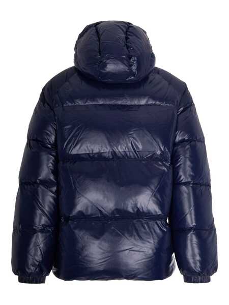Geci de iarna PYRENEX Sten Blue Down Jacket With Drawstring Hood And Logo Patch In Technical Fabric Unisex BLUE Femei (BM 19068564) 2
