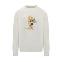 Pulovere Drôle De Monsieur Drole De Monsieur Sweatshirt White Graphic Dog Barbati
