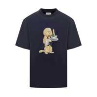 Tricouri Drôle De Monsieur Drole De Monsieur T-Shirt Blue Dog Waiter Barbati