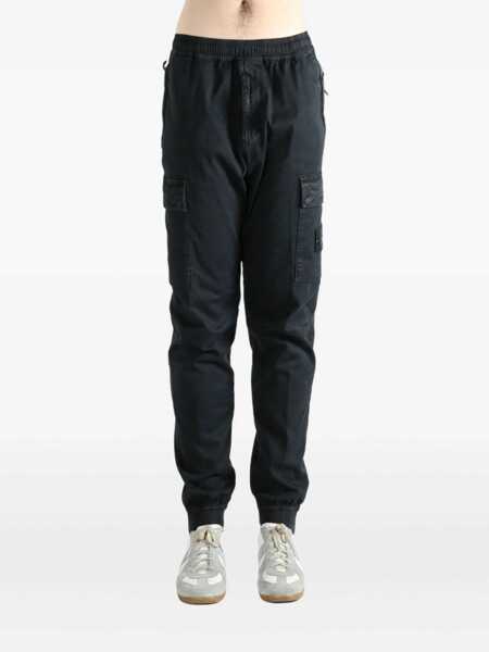 Pantaloni Stone Island Stone Island Cargo Trousers With Logo Patch Black Barbati (BM 19068909) 2