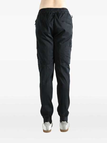 Pantaloni Stone Island Stone Island Cargo Trousers With Logo Patch Black Barbati (BM 19068909) 4