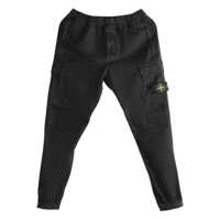 Pantaloni Stone Island Cargo Trousers With Logo Patch Barbati