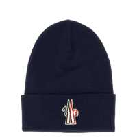 Caciuli Moncler Grenoble Logo Patch Beanie Barbati
