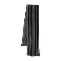 Esarfe Paul Smith Black Scarf In Wool With Stripes Barbati