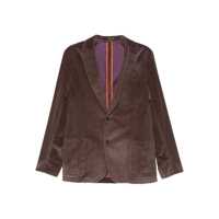 Sacouri Paul Smith Brown Ribbed Cotton Single-Breasted Blazer Barbati