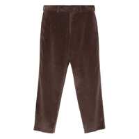 Pantaloni Paul Smith Brown Ribbed Cotton And Velvet Casual Trousers Barbati