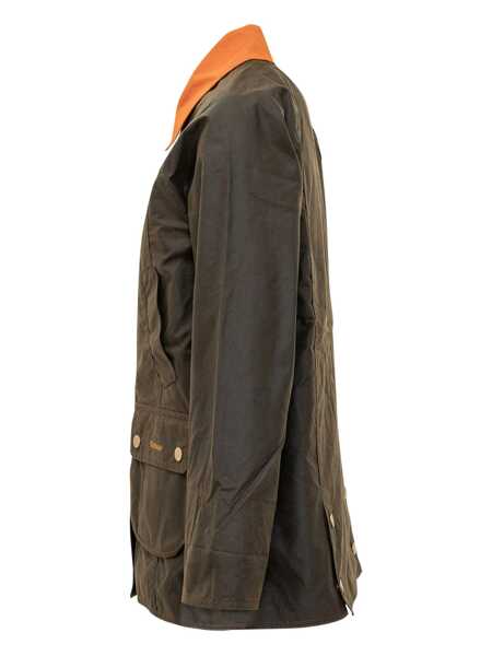 Geci Barbour Barbour Barbour Waxed Jacket With Contrast Collar GREEN Femei (BM 19069494) 3