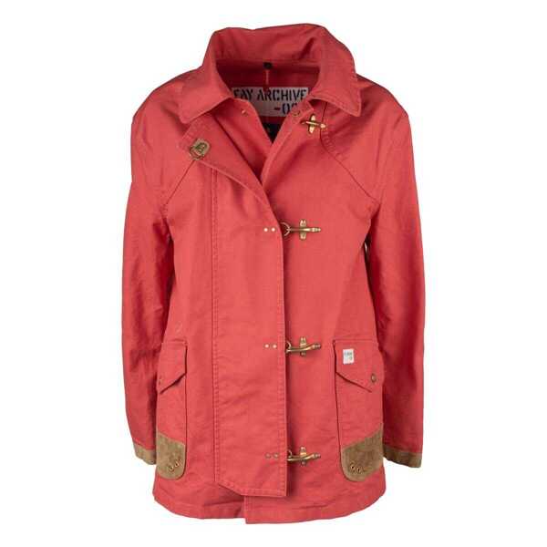 Geci Fay Fay Coral Canvas Jacket RED Femei (BM 19069659) 1