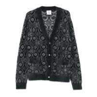 Cardigane Casablanca Casablanca Wool Cardigan With Monogram Logo Grey Barbati