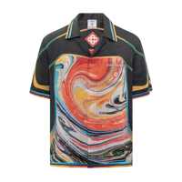 Camasi Casablanca Casablanca Shirt With Multicolor Abstract Print Barbati
