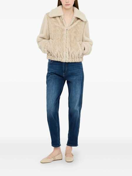 Paltoane Liu Jo Liu Jo Beige Faux Fur Jacket Beige Femei (BM 19069713) 2