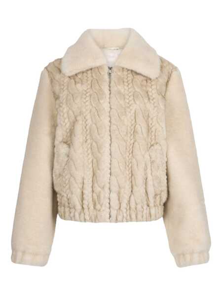 Paltoane Liu Jo Liu Jo Beige Faux Fur Jacket Beige Femei (BM 19069713) 1