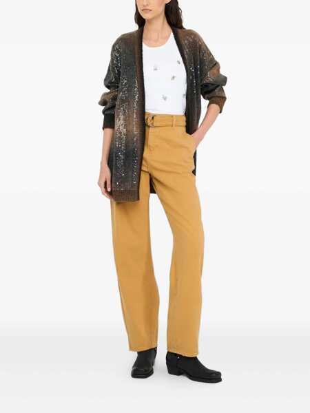 Cardigane Liu Jo Liu Jo Brown Cardigan With Sequin Details BROWN Femei (BM 19069719) 2