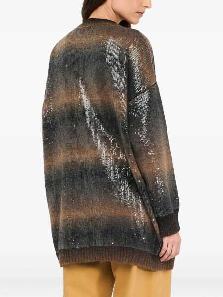 Cardigane Liu Jo Liu Jo Brown Cardigan With Sequin Details BROWN Femei (BM 19069719) 3