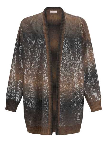 Cardigane Liu Jo Liu Jo Brown Cardigan With Sequin Details BROWN Femei (BM 19069719) 1