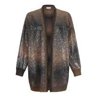 Cardigane Liu Jo Brown Cardigan With Sequin Details Femei