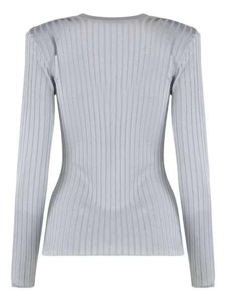 Topuri Elisabetta Franchi Elisabetta Franchi Long Sleeve Top In Viscose BLUE Femei (BM 19069887) 2