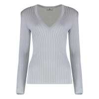 Topuri Elisabetta Franchi Elisabetta Franchi Long Sleeve Top In Viscose