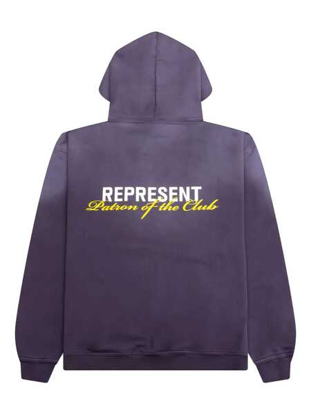 Pulovere REPRESENT Represent Hooded Sweatshirt Patron Of The Club PURPLE Barbati (BM 19069896) 1