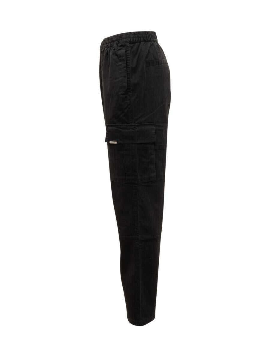 Pantaloni REPRESENT Represent Represent Black Cargo Pants With Side Pockets Black Barbati (BM 19069902) 3