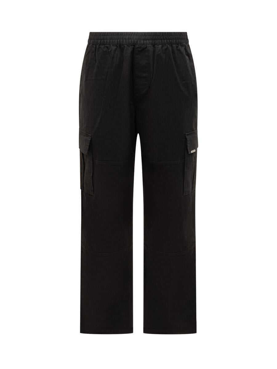 Pantaloni REPRESENT Represent Represent Black Cargo Pants With Side Pockets Black Barbati (BM 19069902) 1
