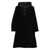Fay Fay Double Front Coat In Black Wool And Cashmere Black