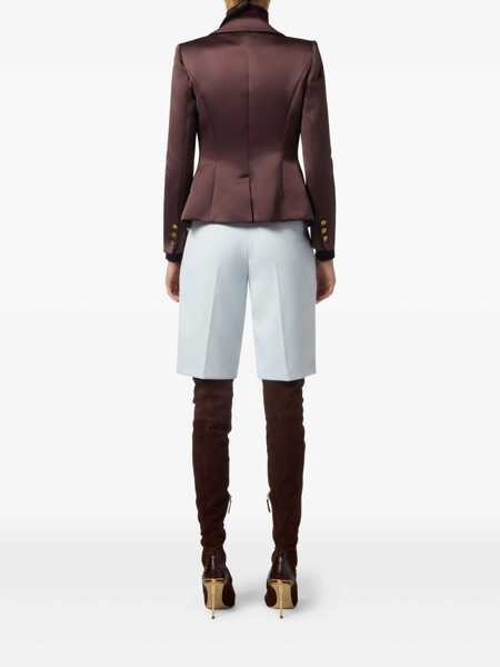 Pantaloni casual Elisabetta Franchi Elisabetta Franchi Bermuda In Crpe GREY Femei (BM 19070241) 3