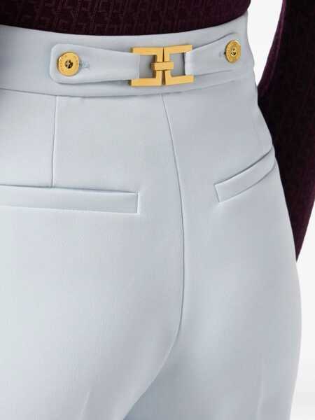 Pantaloni casual Elisabetta Franchi Elisabetta Franchi Bermuda In Crpe GREY Femei (BM 19070241) 5