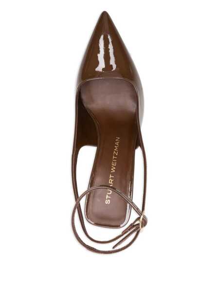 Pantofi cu toc Stuart Weitzman Stuart Weitzman Vinnie 85 Strap Pump Shoes BROWN Femei (BM 19070820) 4